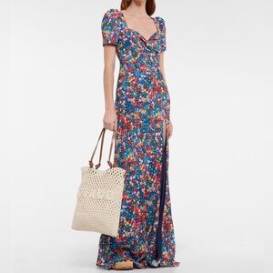 NWT STAUD Lea full length floral dress size 4